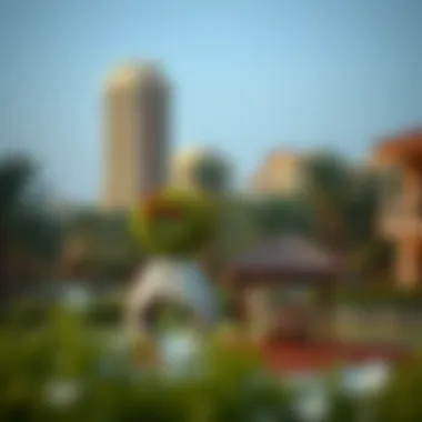 A welcoming community park in a Dubai neighborhood