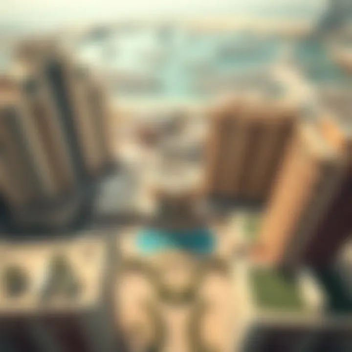Aerial perspective highlighting the prime location of Al Adiyat in Dubai