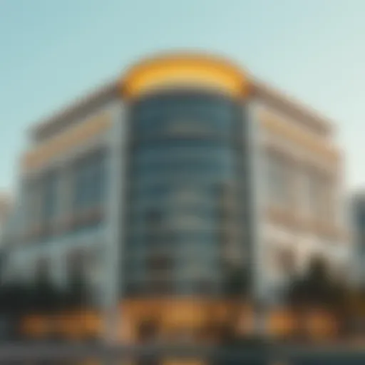 Architectural Elegance of Al Adiyat Building Stunning architectural view of Al Adiyat Building showcasing modern design