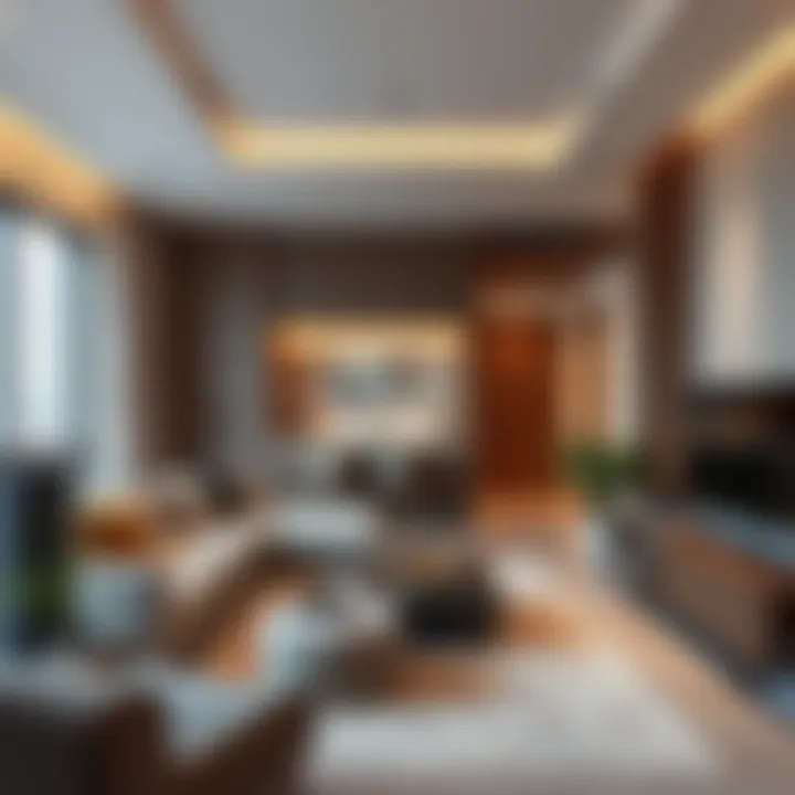 Cozy and stylish furnished apartment interior suitable for monthly rentals