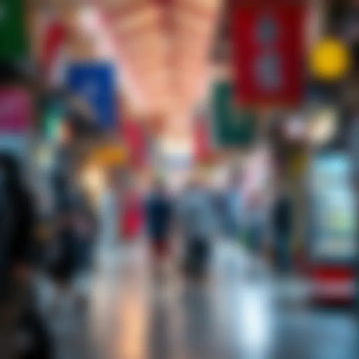 The bustling atmosphere of Al Falaj Market reflecting community life.