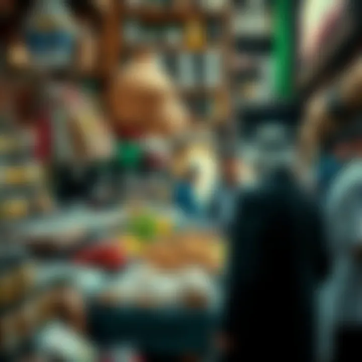 The diverse array of goods available at Al Falaj Market.