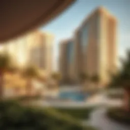 Stunning architectural view of Al Fattan Park View