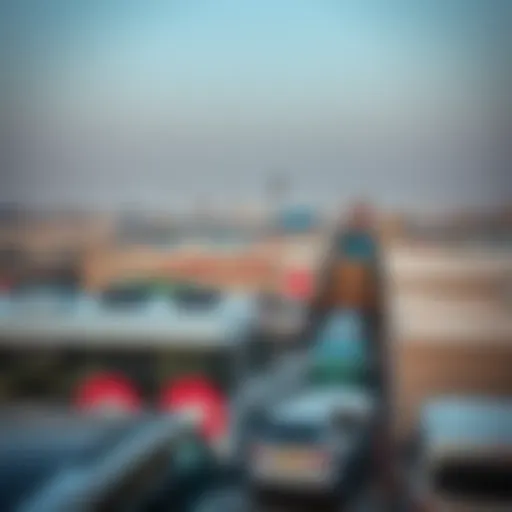 Panoramic view of Al Quoz Industrial Area showcasing its bustling environment