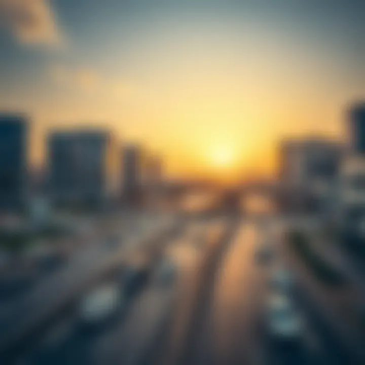 Modern infrastructure and roadways in Alghadeer