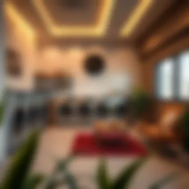 Comfortable Waiting Area in Laundry Service A cozy laundry service waiting area designed for comfort