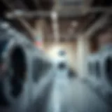 A modern laundry facility in Arjan showcasing advanced washing machines