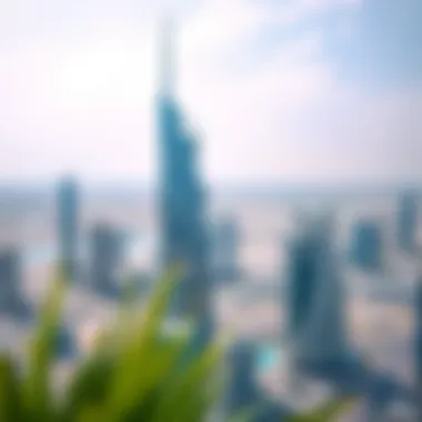 View of the surrounding Business Bay area from Aspect Tower