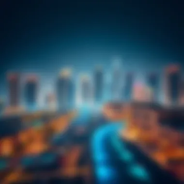 Dubai Skyline Showcasing Bin Ghatti's Architectural Influence Stunning skyline of Dubai featuring iconic Bin Ghatti projects