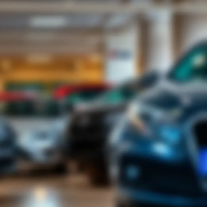 A variety of rental cars available at Budget Rent a Car in Dubai