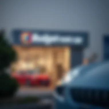 Exterior view of Budget Rent a Car office in Dubai