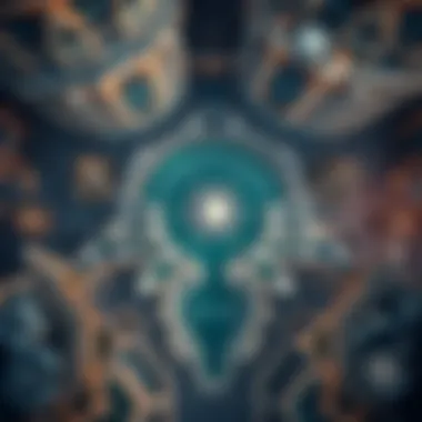 Aerial perspective showcasing the vast layout of the Burj Khalifa fontaines and surrounding area