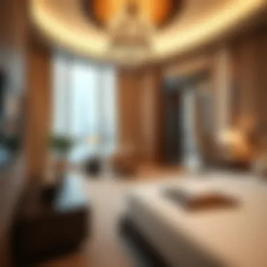 Luxurious suite interior in the Burj Khalifa Hotel