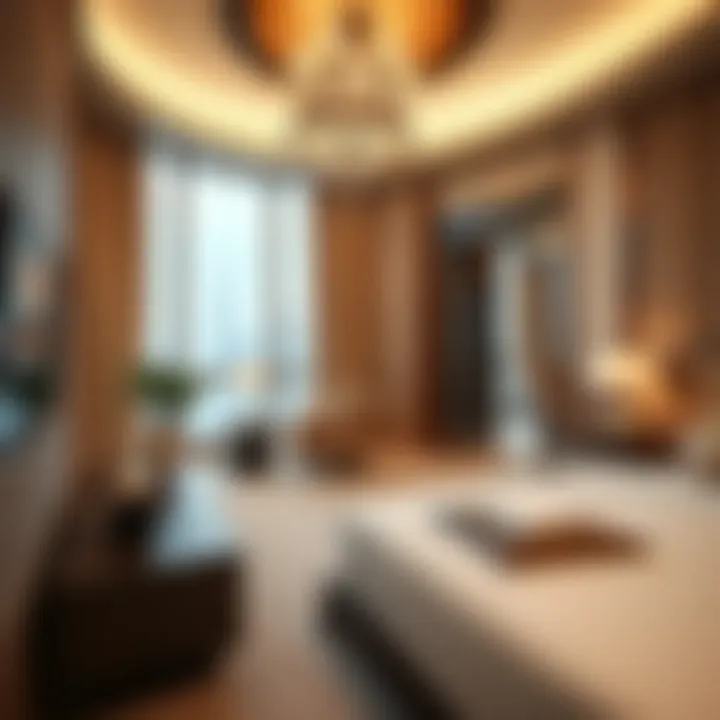 Luxurious suite interior in the Burj Khalifa Hotel