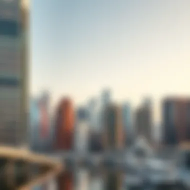 A stunning skyline view of Business Bay showcasing its architectural diversity
