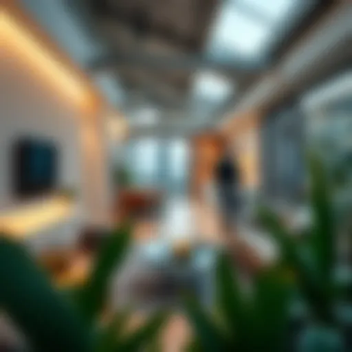 Modern coliving space in Dubai showcasing shared amenities