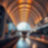 Dubai Metro Station showcasing modern architecture