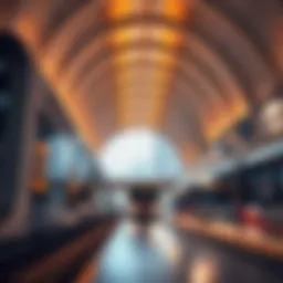 Dubai Metro Station showcasing modern architecture