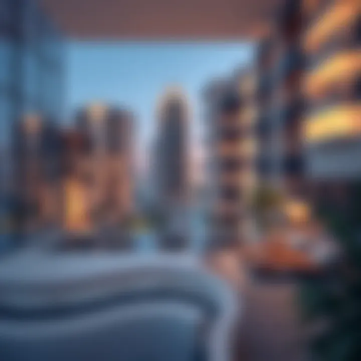 Infographic illustrating market trends for studio apartments in Dubai