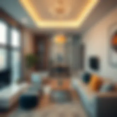 A modern studio apartment showcasing urban design