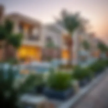 Community amenities in a Dubai residential area