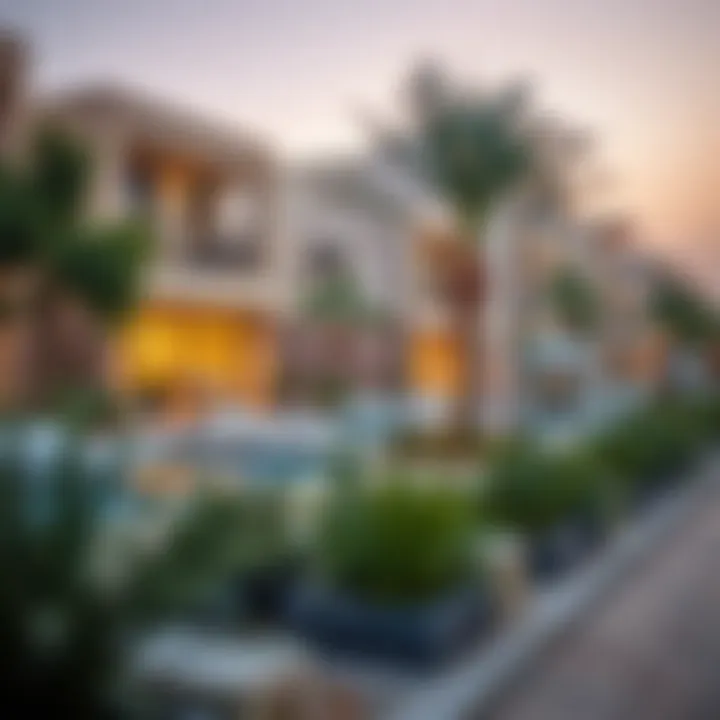 Community amenities in a Dubai residential area