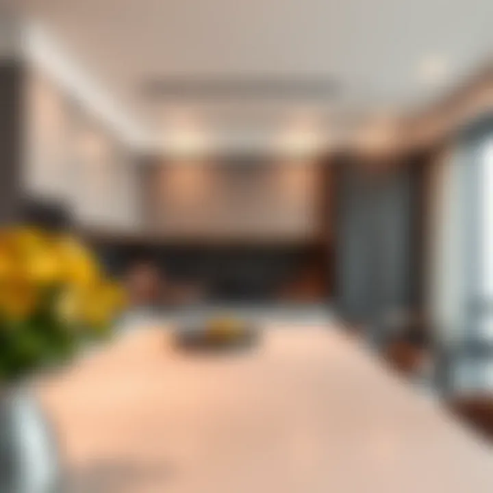 Modern kitchen design in a Dubai rental unit