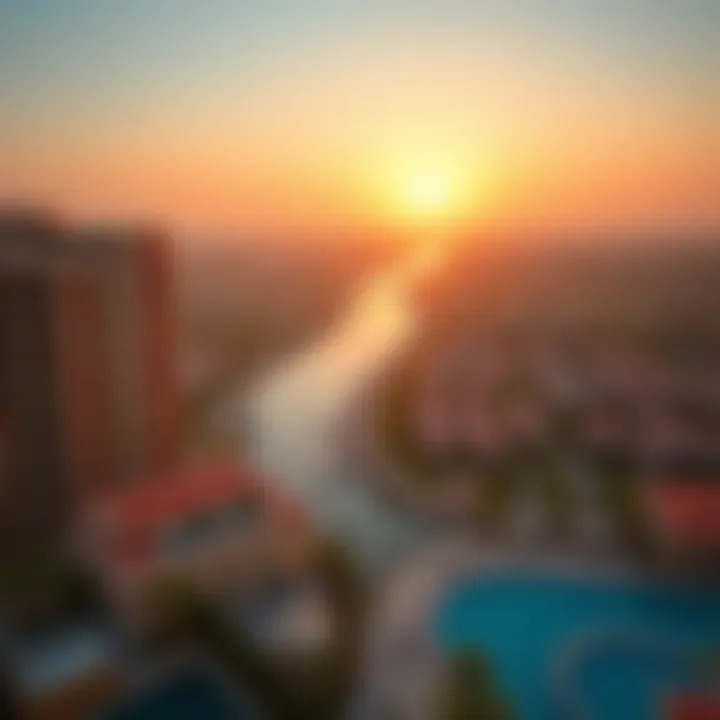 Panoramic views from DAMAC Canal Heights 2