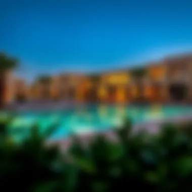 Luxurious amenities within Dana Residence including pool and fitness center