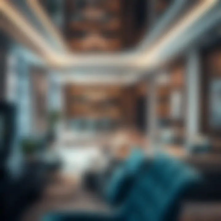 Luxurious interior design of a Danube Bayz apartment