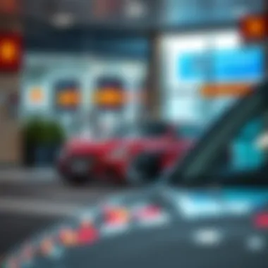 Car rental office in Dubai