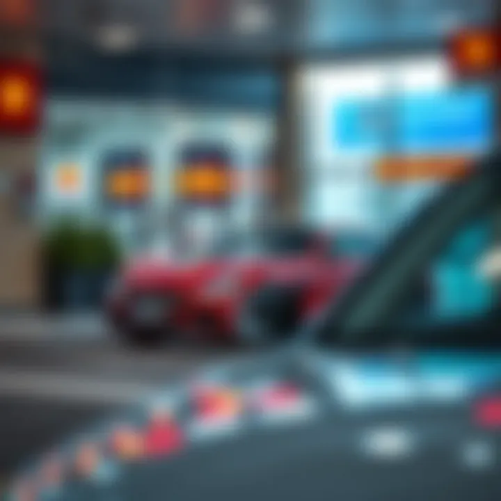 Car rental office in Dubai