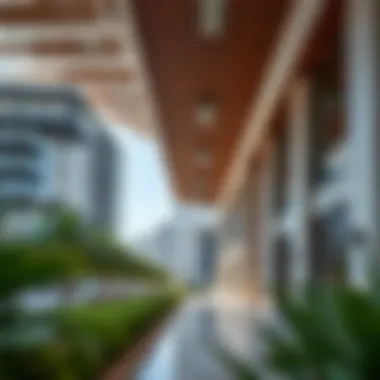 Architectural Details of Dubai Hills Residence Architectural details of a Dubai Hills Residence building with modern finishes