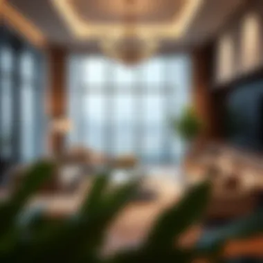Luxurious Living Room in Dubai Hills Residence Luxurious living room interior design within a Dubai Hills Residence property