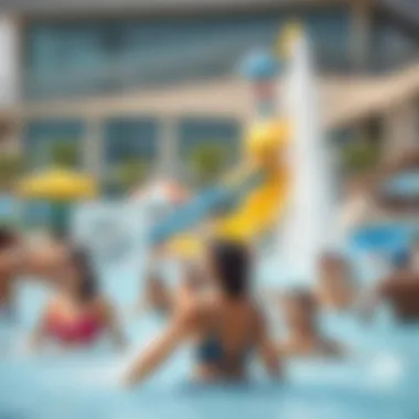 Visitor Experience at Dubai Hills Water Park Visitors enjoying various water attractions at Dubai Hills Water Park