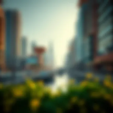 Illustration of the surrounding attractions near Dubai Water Canal