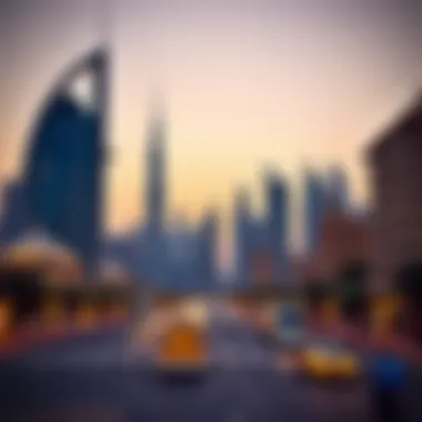 Dubai Skyline During Eid Stunning skyline of Dubai during the Eid holiday