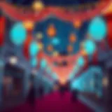 Festive decorations in the UAE during Eid celebrations