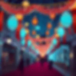 Festive decorations in the UAE during Eid celebrations