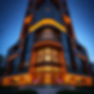 Architectural marvel highlighting the unique design features