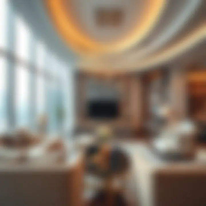 Luxurious interior design showcasing a lavish living space