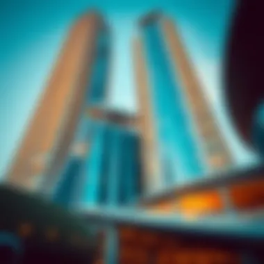 Architectural details of Emaar Tower showcasing modern design