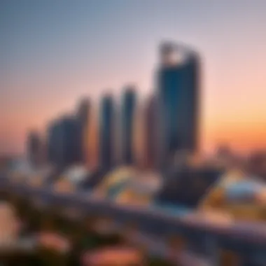 Luxurious Dubai skyline with modern architecture