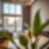 Stunning view of modern 1 bedroom flat's living space in Rashidiya