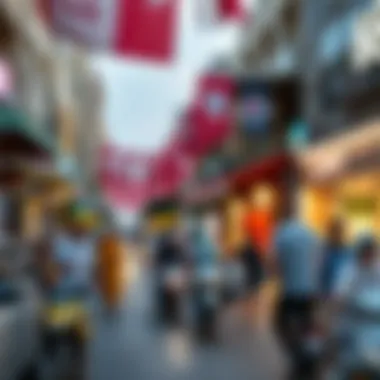 Dynamic Community Atmosphere on ادريس بوليفارد Vibrant street life along ادريس بوليفارد