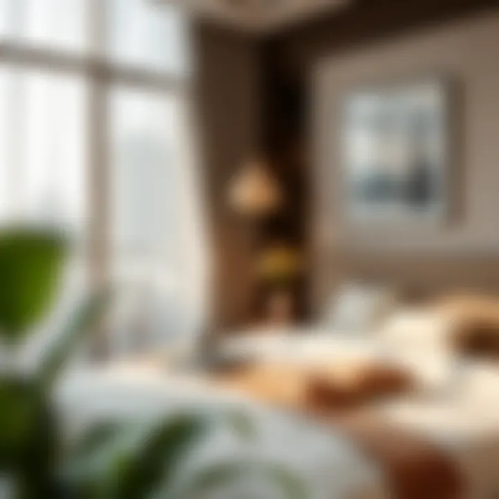 A cozy bed space showcasing comfort and style