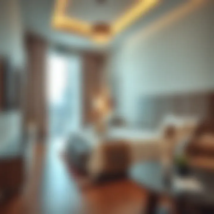 Cozy hotel room with elegant décor and a welcoming atmosphere