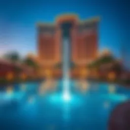 Stunning view of Address Fountain Views Hotel exterior