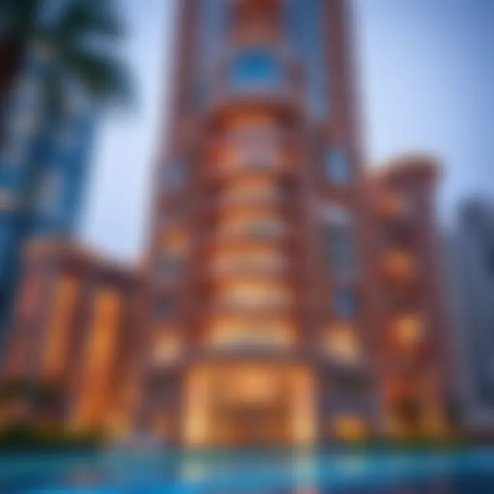 Architectural details of Al Ameri Tower