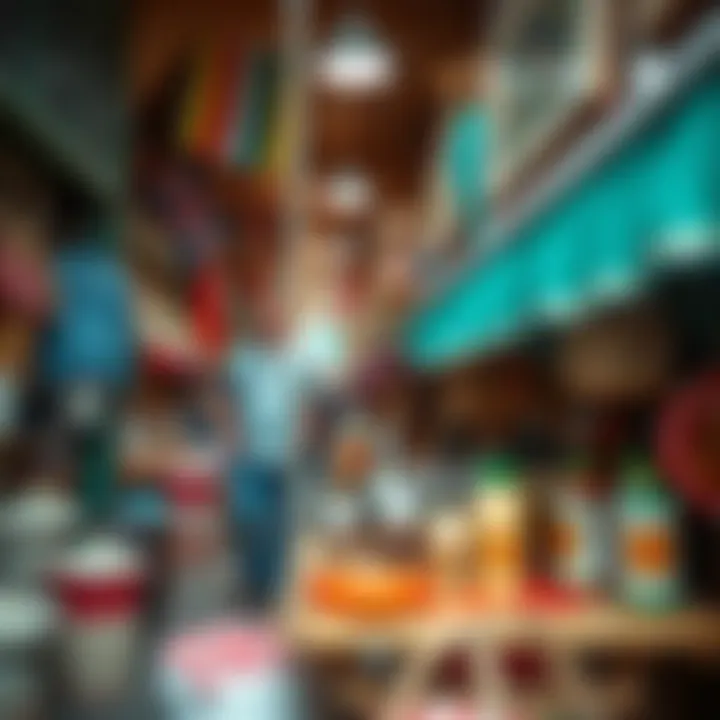 Vibrant markets near Al Fahidi offering local crafts and goods